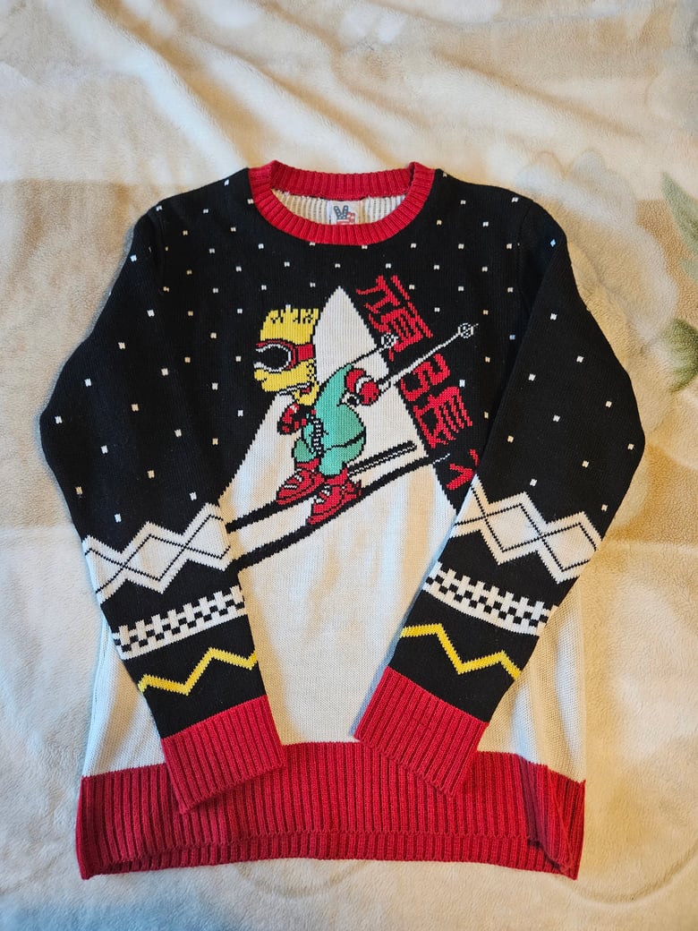 Image of Bart Simpson Winter Sweater "Ski"