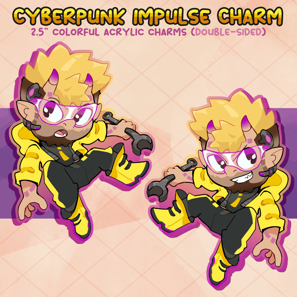 Image of Cyberpunk Impulse 2.5" Acrylic Charm