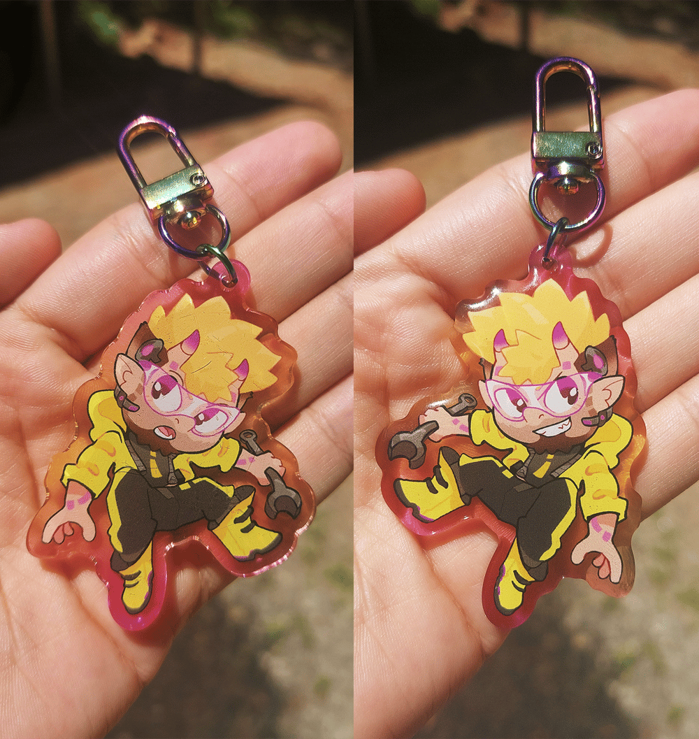 Image of Cyberpunk Impulse 2.5" Acrylic Charm