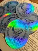 Image 1 of Magical Bunny Holographic Sticker 80x63mm