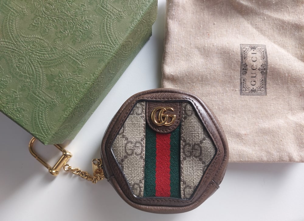Image of Gucci ophidia key pouch