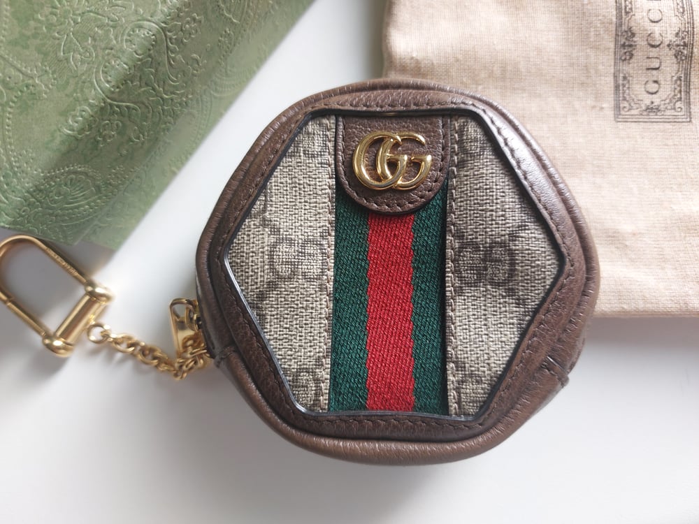Image of Gucci ophidia key pouch