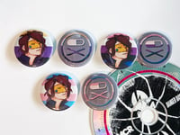 Image 2 of Gerard Way / Party Poison Gender Pride 1.5in Button Pins