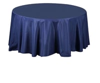 Navy blue table cloth 132"  Round 