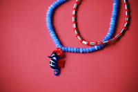 Image 3 of Sea Horse Necklace (blue)