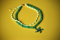 Image 3 of Starfish Necklace (green)