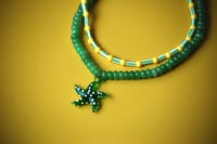 Image 2 of Starfish Necklace (green)