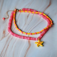 Image 1 of Starfish Necklace (pink)