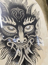 Image 3 of  Krampus Head Flash Design 2 (ORIGINAL)