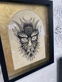 Image 2 of  Krampus Head Flash Design 2 (ORIGINAL)