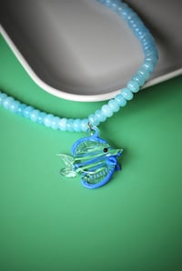 Image 3 of Fish Necklace (mint)