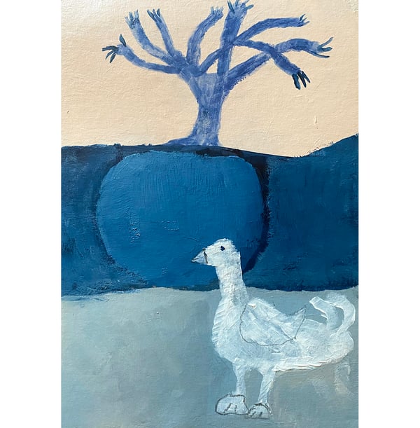 Image of Healing Cardboard: The Goose at the pond