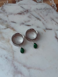 Image 1 of Malachite Angel Tears (Silver)