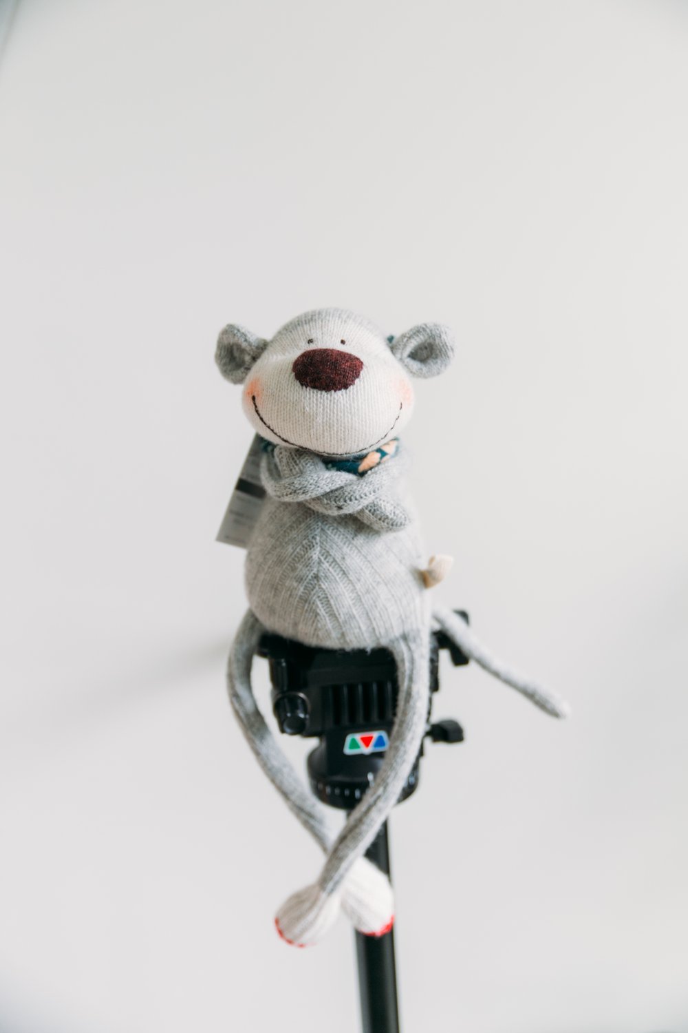 Image of Astrid - Sculpted Sock Monkey, Polyfilled and Weighted