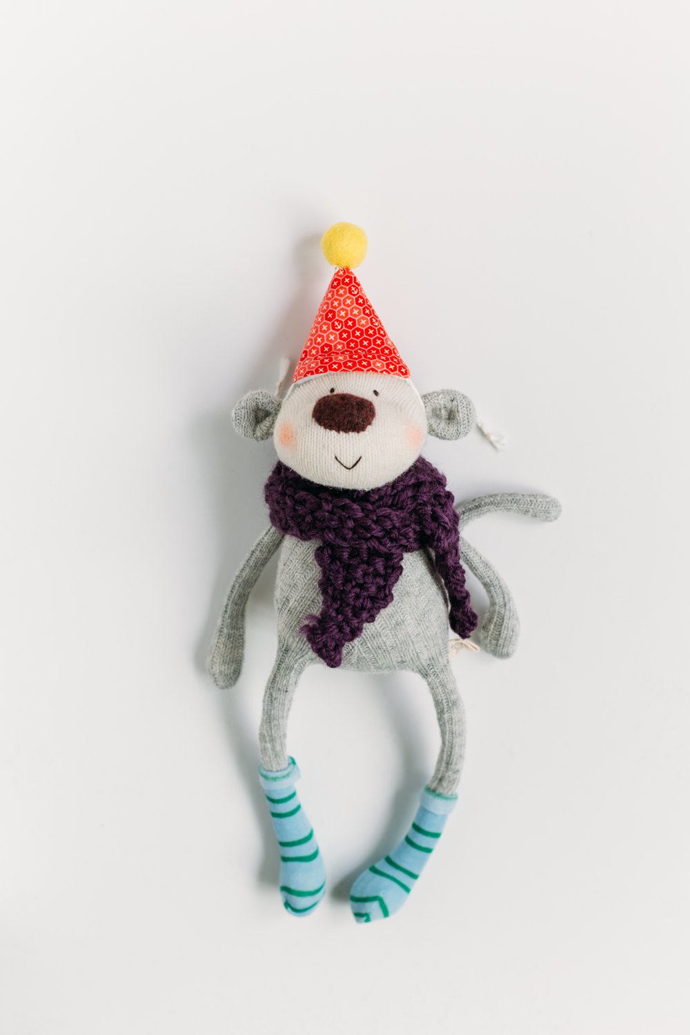 Image of Freja - Sculpted Sock Monkey, Polyfilled and Weighted