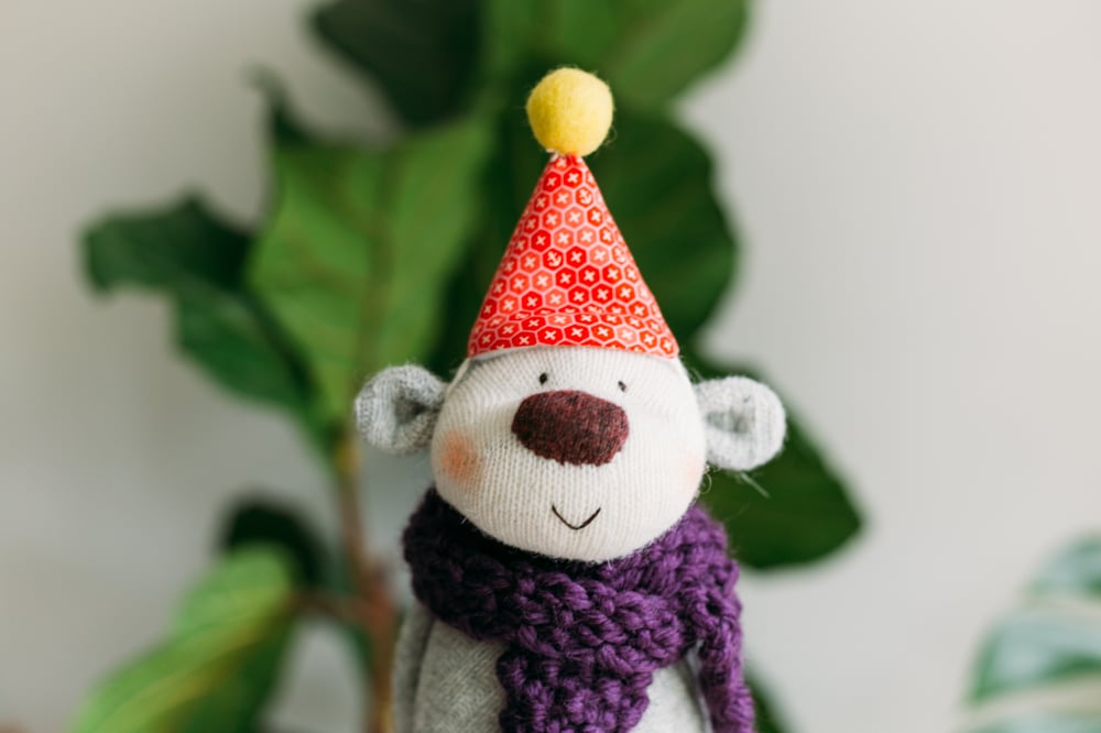 Image of Freja - Sculpted Sock Monkey, Polyfilled and Weighted