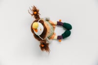 Image 2 of Alberta - Wool Filled Waldorf Style Sculpted Sock Doll with removable knits 