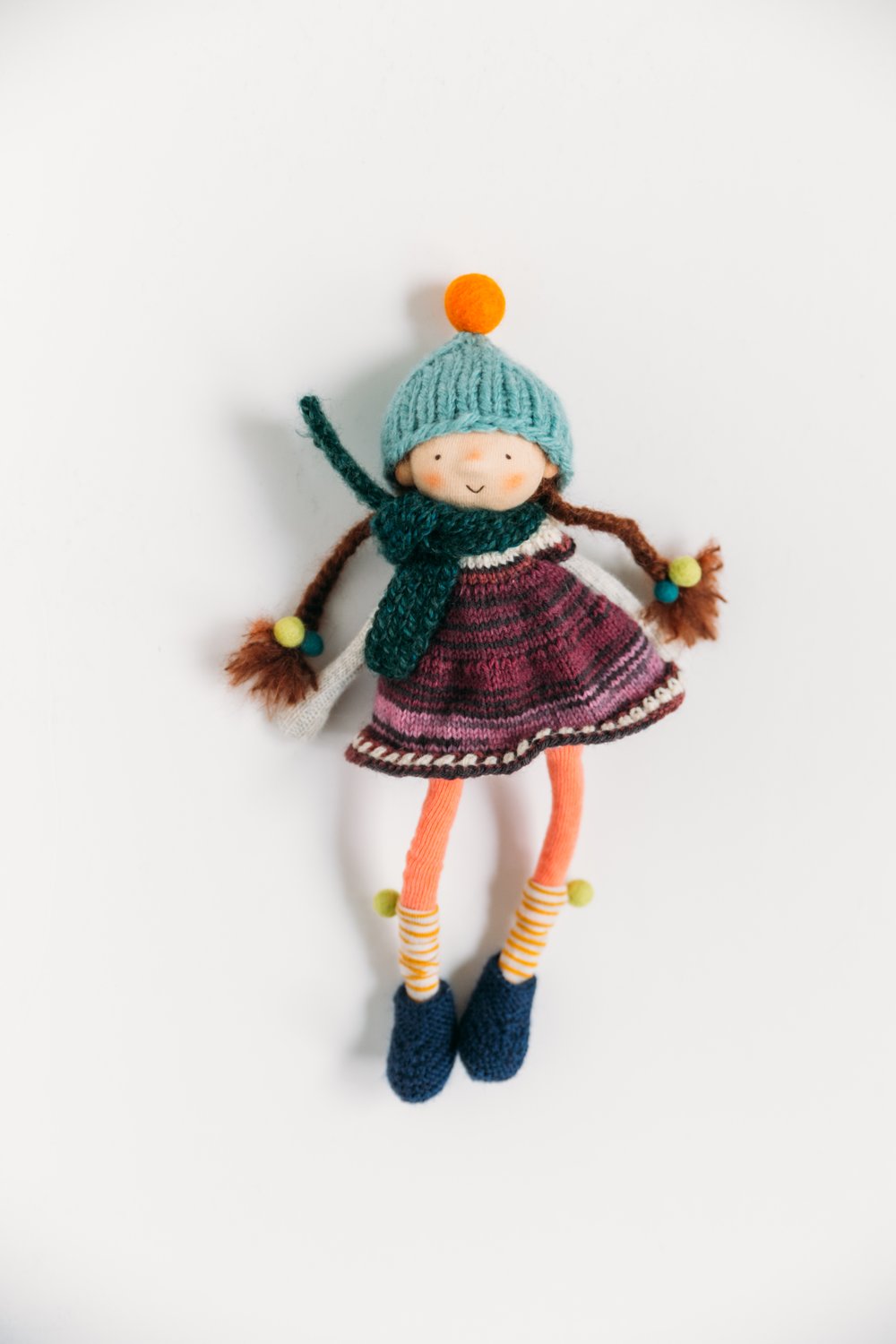 Image of Kennedy - Wool Filled Sculpted Sock Doll - Small 11''