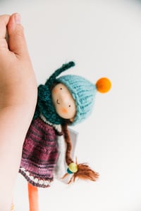 Image 4 of Kennedy - Wool Filled Sculpted Sock Doll - Small 11''