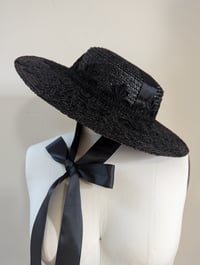 Image 2 of Black Corded Lace Hat