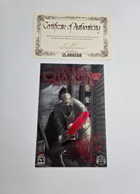 Image 1 of Texas Chainsaw Massacre Blood Red Foil Comic Special # 1 Signed by Brett Wagner