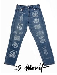 Image 1 of CJ Monét Handprinted Carhartt Jeans (32x30)