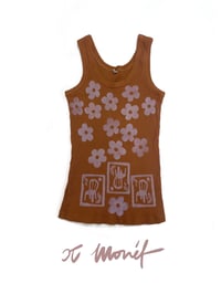 CJ Monét Handprinted Tan Tank (M/L)