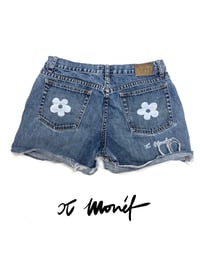 Image 2 of CJ Monét Handprinted Jean Shorts (Size 6)