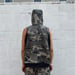 Image of Synch Vest - Mapped Mono Print Camo Grey Denim