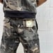 Image of Denim Utility Cargo Shorts - Mapped Mono Print Camo 