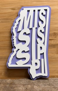 Image 2 of Mississippi wood sign