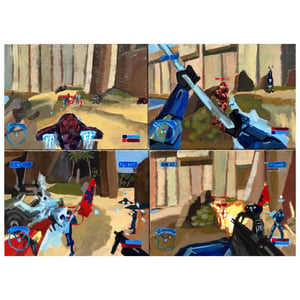 Split Screen Capture The Flag - Halo 2