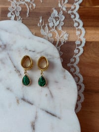 Malachite Angel Tears (Gold)