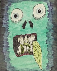 Image 1 of "Tongue Biter" (5"x7")