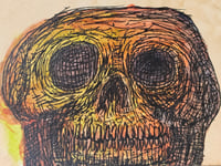 Image 1 of "Orange Creamsicle Skull Muffin"  (4"x6")