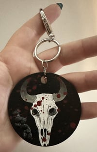 Image 3 of Cow Skull Keychain