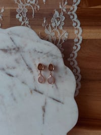 Image 1 of Rose Quartz Angel Tears (Rose Gold)