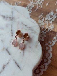 Image 2 of Rose Quartz Angel Tears (Rose Gold)