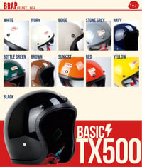 BRAP HELMET 500TX SOLID COLOR SERIES