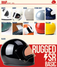 Image 1 of  BRAP HELMET SR RUGGED SOLID COLOR SERIES