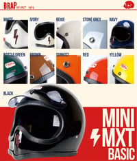 Image 1 of BRAP HELMET MINI MX-T SOLID COLOR SERIES