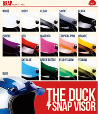 BRAP DUCK PEAK SNAP VISOR (UNIVERSAL 3 BUTTON)
