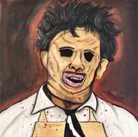 Leather Face Painting Print