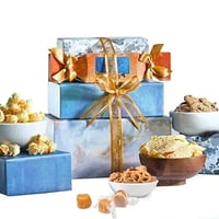 Broadway Basketeers Chocolate Food Gift Basket Tower Snack
