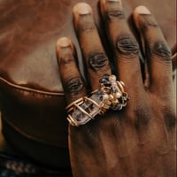 Image 3 of Double Ring - Amethyst 