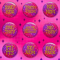 Image 1 of ✦ Pronoun Button Pin ✦