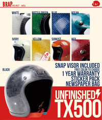 BRAP HELMET 500TX  RAW SERIES