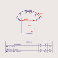 Image 5 of CAMISETA OVERSIZE "BLUE BIRD" BLANCO