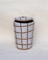 white grid keep cup