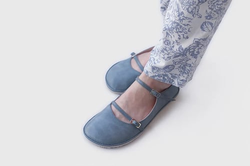 Image of Margot strappy flats in Light Blue - 39 EU - Ready to Ship